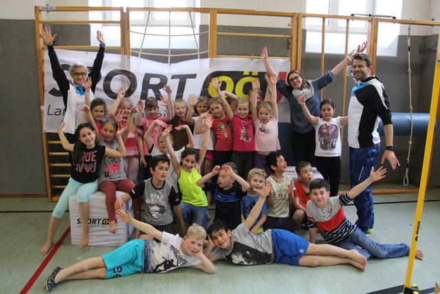Schärdings Volksschüler testeten im Rahmen eines neuen Projektes des Sportlandes OÖ ihre Fitness.