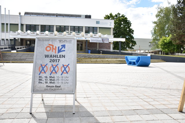 In Klagenfurt gaben bei der ÖH-Wahl nur rund 1.700 Studenten ihre Stimme ab, die Wahlbeteiligung lag heuer somit bei 16,32 Prozent