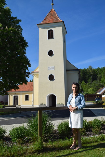 Kirchenplatz: Hier beginnt der Moor-Wanderweg.