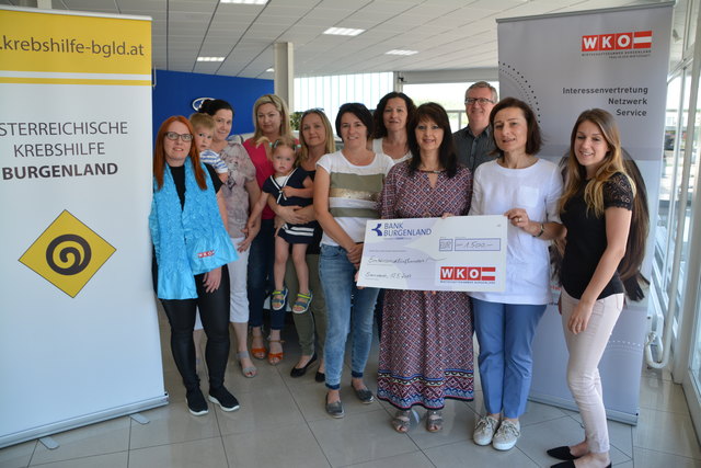 Rita Schermann, Andrea Hafner-Epple, Sabine Hotwagner, Carmen Stibi, Sabine Kleinrath-Fazekas, Martina Mohapp, Freddy Fellinger, Andrea Konrath und Lena Zeitler.