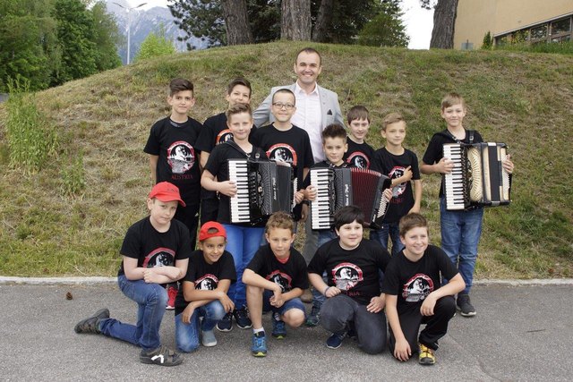 Die Balgspatzen. | Foto: Salzburger Akkordeonverein Saalfelden