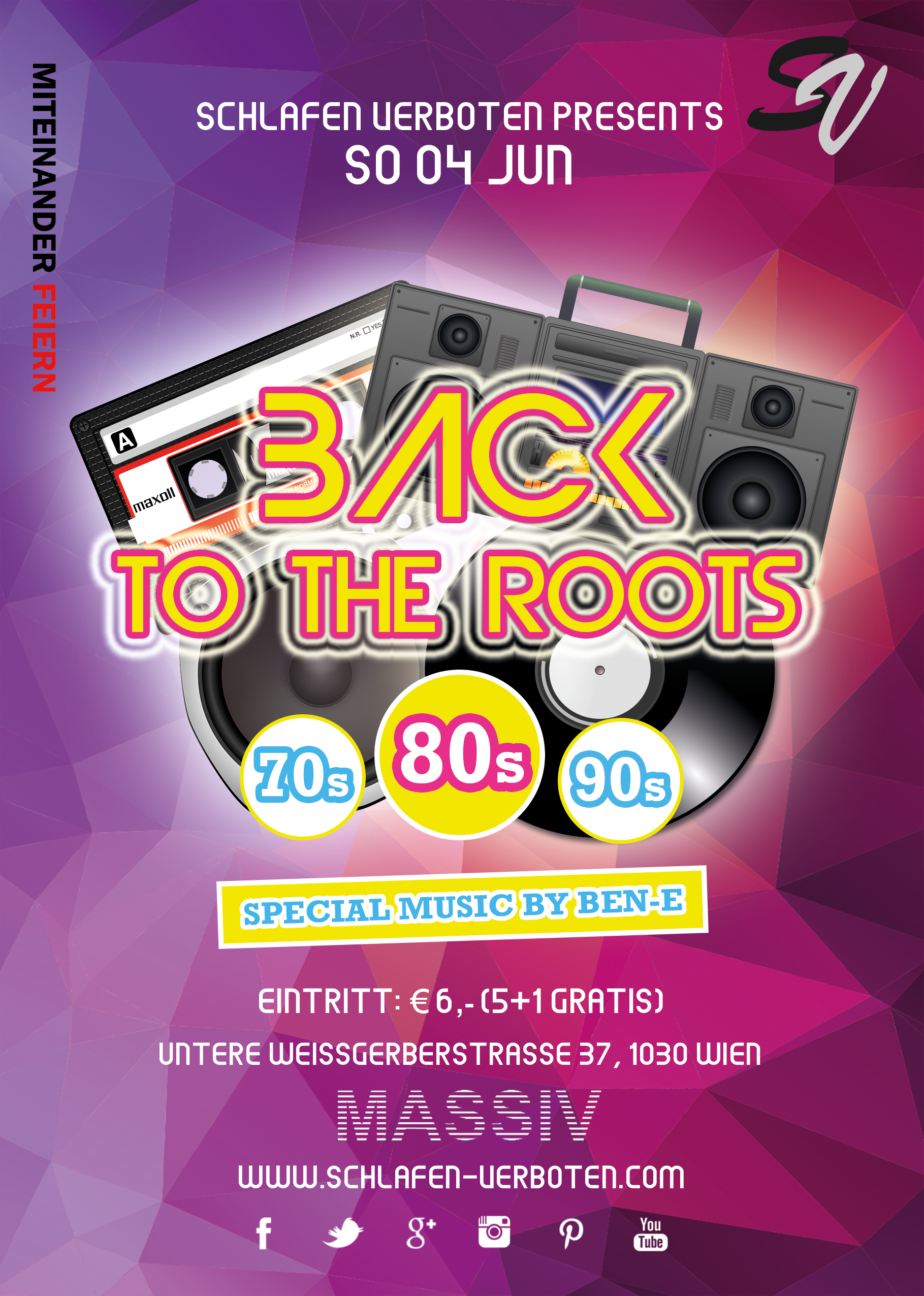 Back to the roots - 80s, Flyer