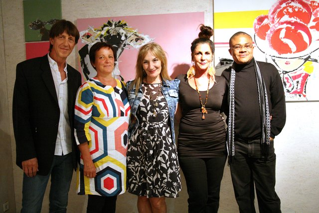 Dr.Christian Honold, Stadträtin Martina Frischmann, Patricia Batkowski-Kuderer, Gabriella Schatz, Walter Waltz Anyanwu