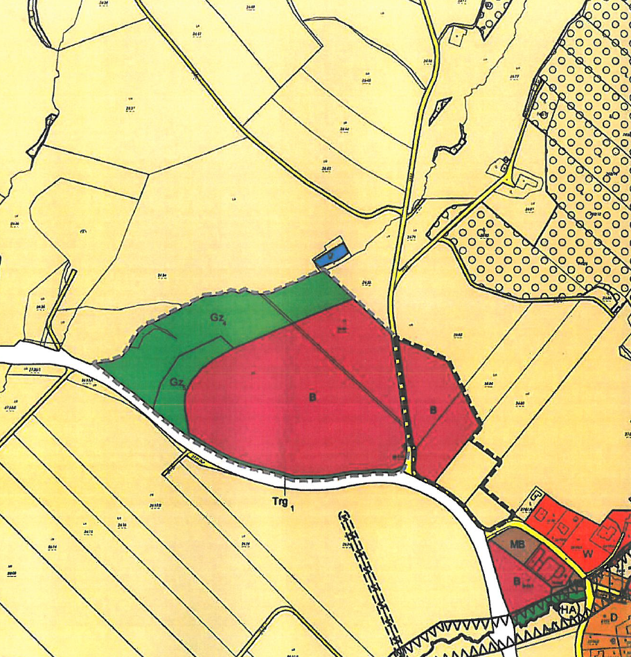 Direkt an der B127 steht das neue Betriebsbaugebiet zur Verfügung.