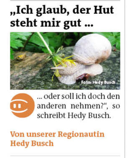 .. und die kleine modebegeisterte Schnecki freut sich auch ;-))))