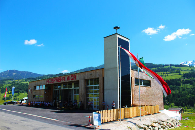 Das neue Rüsthaus der Freiwilligen Feuerwehr Aich.