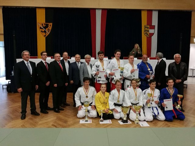 Sieger und Ehrengäste bei den Kärntner Judo Landesmeisterschaften AK in Wolfsberg 2017
