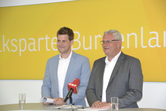 v.l. Landesgeschäftsführer Christoph Wolf, Landesparteiobmann Thomas Steiner