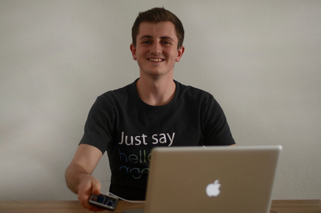 Sebastian Auberger aus Haslach entwickelt das Start-up "hello again" maßgeblich weiter. | Foto: Foto: privat
