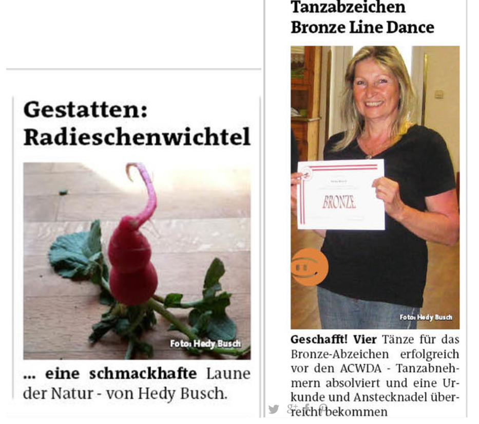 ... weil es Freude macht, wenn man mal selbst aus der Zeitung lacht ;-)))
