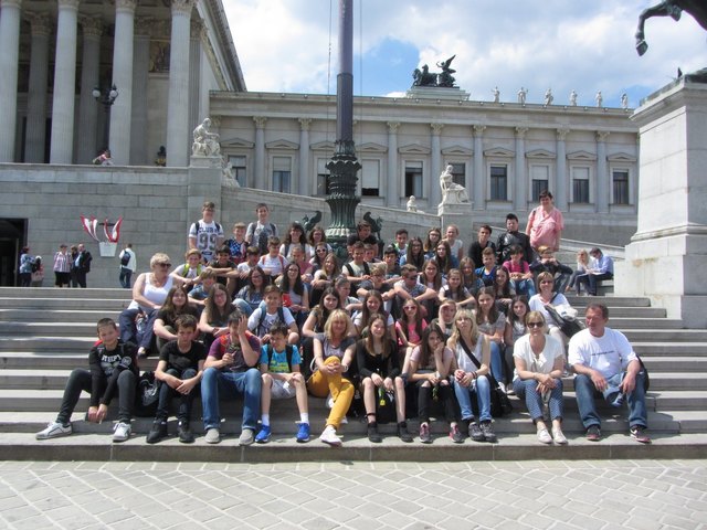 Ein gemeinsamer Besuch der Bundeshauptstadt Wien bildete einen Höhepunkt für die Schüler der NMS Rechnitz. | Foto: NMS Rechnitz