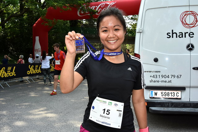 Die schnellste Dame Melanie Jovero aus Rudolfsheim-Fünfhaus.