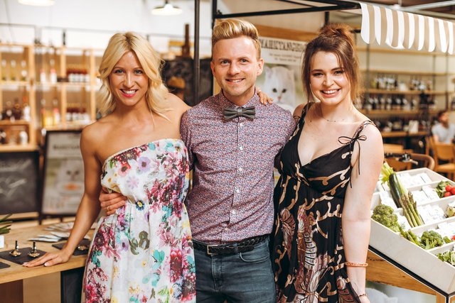 Promi-Tierfreunde: Kathrin Menzinger, Willi Gabalier und Roxanne Rapp (v.l.). | Foto: Lipiarski