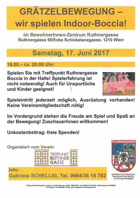 Vorbeischauen, spielen oder zusehen!