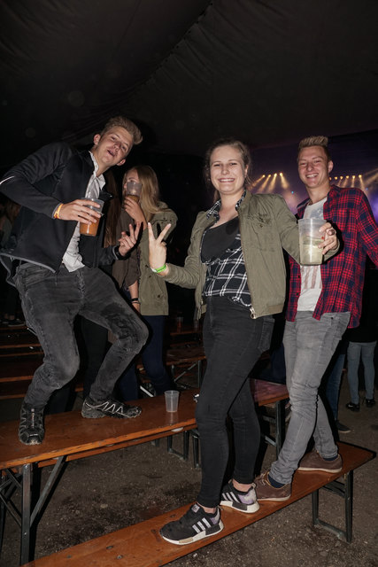 improvisierte Tanzfläche