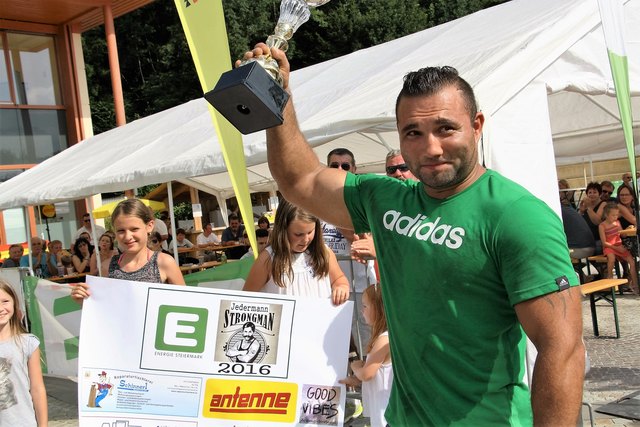 Der Hitzendorfer Martin Sommer wurde im Vorjahr in Gratwein-Straßengel Strongman 2016