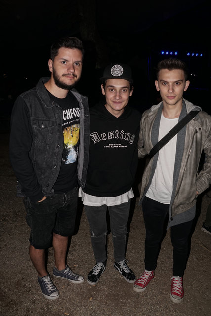 auch die Mitglieder der Band Inside Out: Attila, Szilard und Bendeguz ließen sich dieses Event nicht entgehen