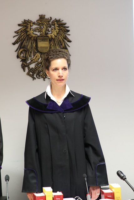 Prozess Landesgericht Salzburg: Richterin Anja Sophia Geisselhofer | Foto: Franz Neumayr