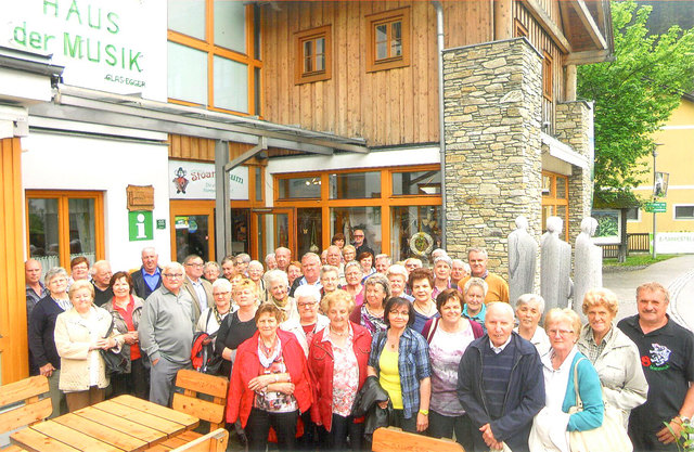 Die Senioren Ortsgruppe bei ihren Ausflug in die Gasen.