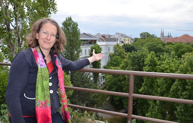 Dagmar Zeibig will mir ihrer Bürgerinitiative "Baumerhalt Alsergrund" diese Bäume retten.
