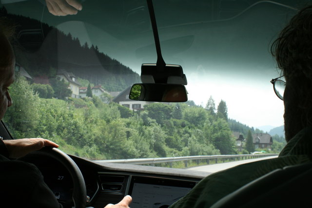 Probefahrt mit dem Tesla