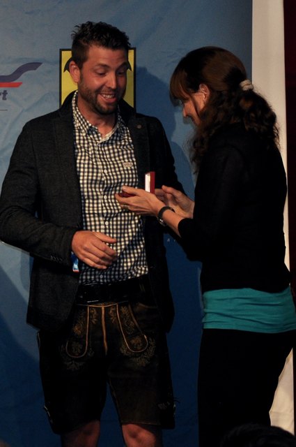 Andreas Prommegger wurde mit der goldenen Loorbeere, der höchsten Auszeichnung des SLSV, geehrt.