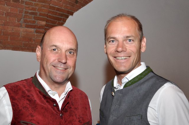 Wals-Siezenheims Bürgermeister Joachim Maislinger mit Michael Walchhofer.