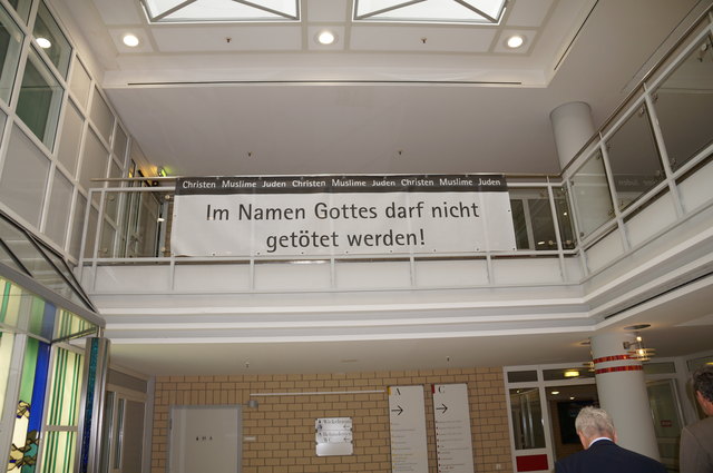 Dieser Spruch hängt an mehreren Stellen im gesamten Klinikum in Nürnberg.