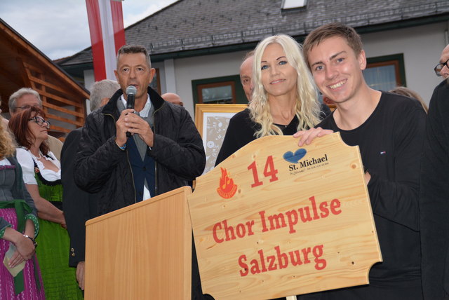 Michi Kretz bei der Laudatio.
