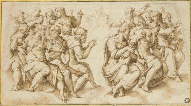 Die Patriachen und die Aposteln, Giorgio Vasari (1511–1574), nach 1571, Paris, Musée du Louvre, Département des Arts graphiques | Foto: Musée du Louvre /Laurent Chastel