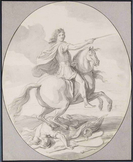 Ludwig XlV. zu Pferd, Charles Le Brun (1619-1690), um 1680, Paris, Musée du Louvre, Département des Arts graphiques | Foto: Musée du Louvre/Laurent Chastel
