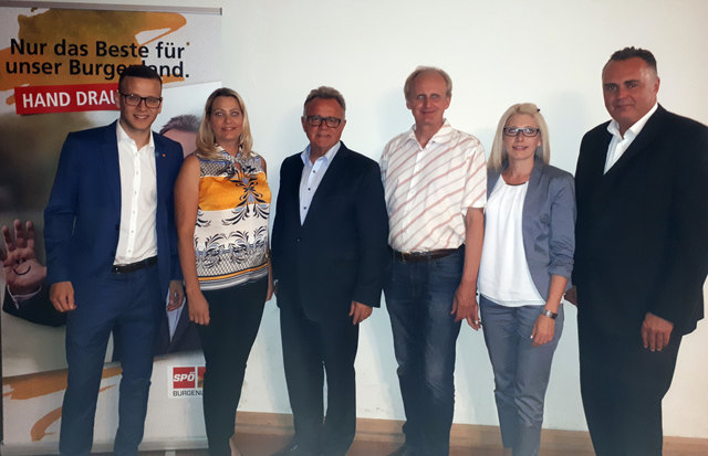 Maximilian Köllner BA, Mag. (FH) Daniela Winkler, HLH Hans Niessl, NRAbg. Bgm. Erwin Preiner, Viktoria Schreiner, HBM Mag. Hans Peter Doskozil. | Foto: Radlspäck