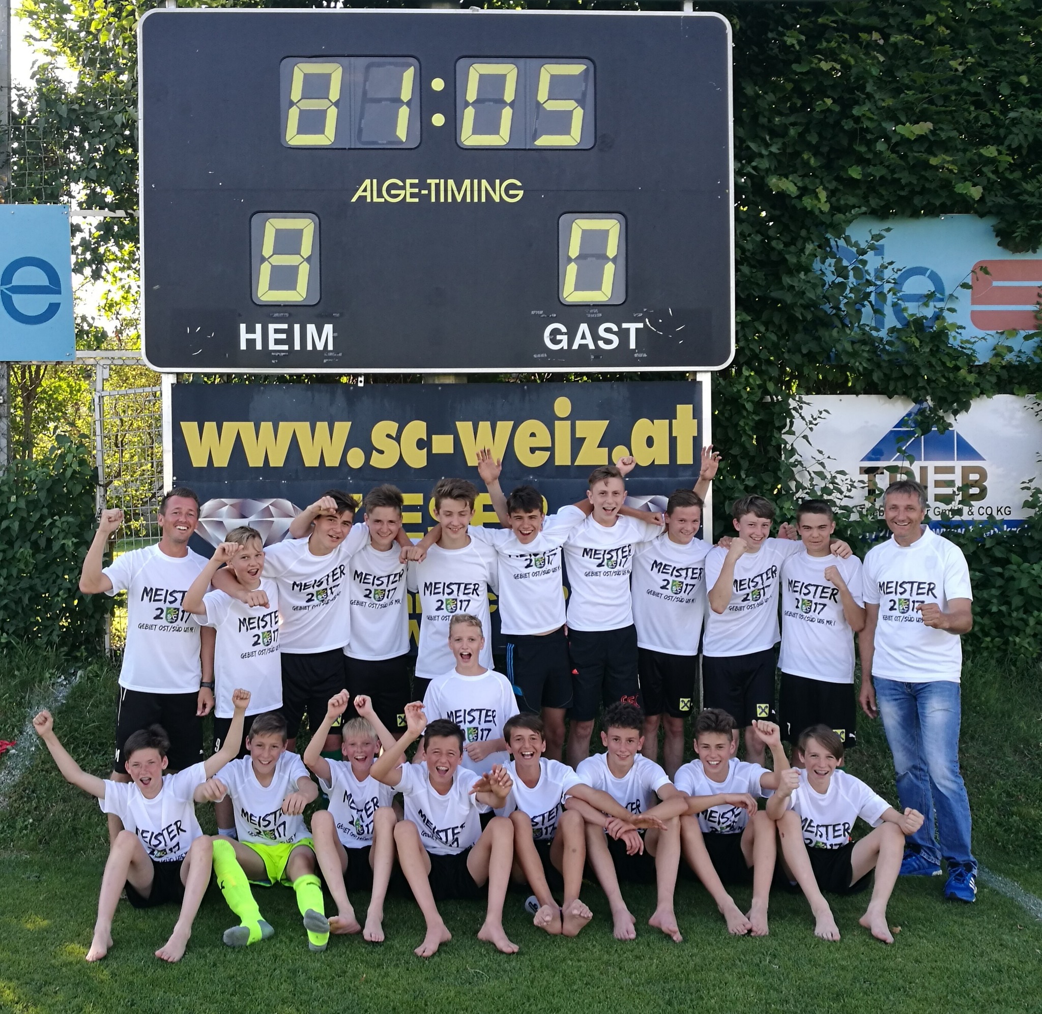 SC Elin Weiz U15B Meister 2016/2017 Gebiet Süd/Ost Weiz
