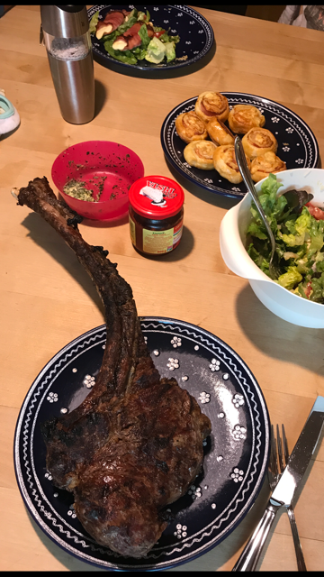 tomahawk steak vom almochsen