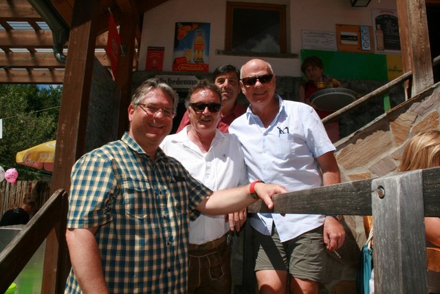 v.l. Bgm. Robert Weber, Karl Burg, Ralf Wedl, Peter Wolf