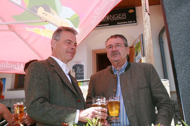 Klaus Percig und KommR Ferdinand Rubel