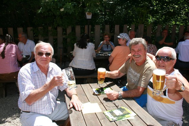 Gäste aus Grub: v.r. Walter Slatky, Rudolf Jirik, Mathias Broser