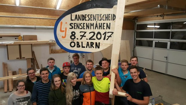 Die Landjugend Öblarn bereitet den Landesentscheid im Sensenmähen vor. | Foto: KK