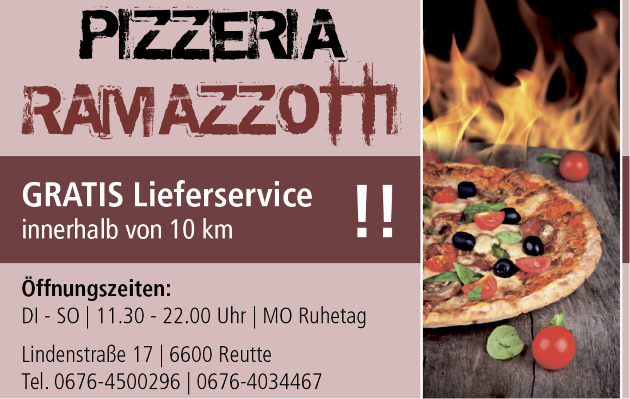 Pizzeria Ramazzotti Ihr Italiener in der Lindenstraße Reutte