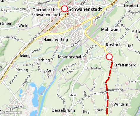 Die Gallspacher Straße im Osten des Bezirkes ist von 19. Juni bis 8. Juli in den Gemeinden Schwanenstadt, Desselbrunn und Rüstorf gesperrt.