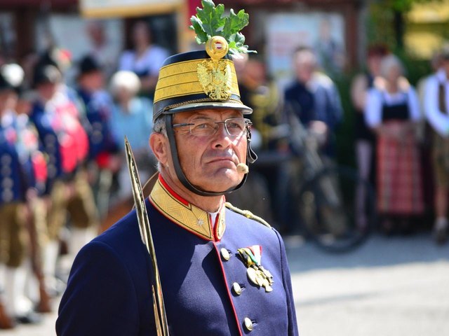 Kommandant der Bürgergarde Regau Mjr. Hubert Niederfriniger