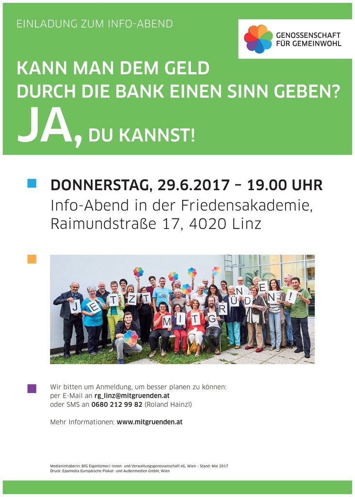 Bank Fur Gemeinwohl Thema Auf Meinbezirk At
