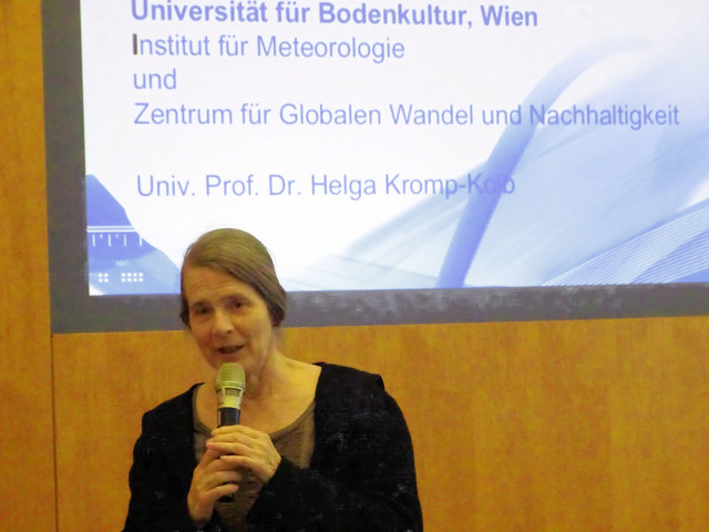 Helga Kromp-Kolb bei einer Veranstaltung der Waldviertel-Akademie im Mai 2017.