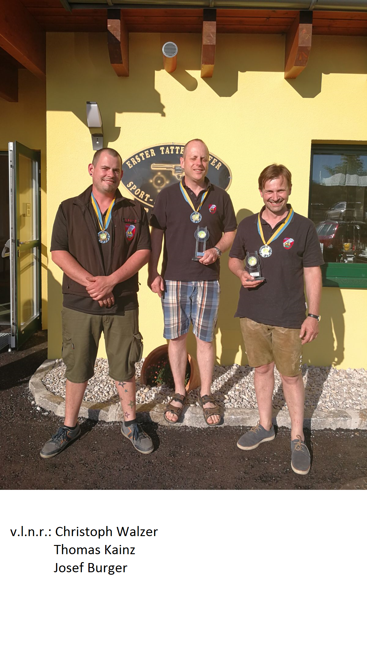 Christoph Walzer, Thomas Kainz und Josef Burger.