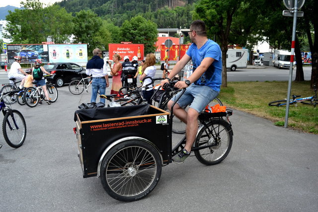 Lara, das Lastenrad fuhr auch mit...