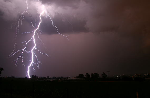 Ein Sommergewitter zog gestern über Villach und richtete einige Schäden an