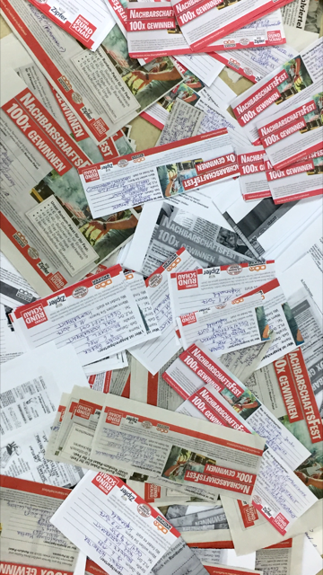 312 Einsendungen erreichten unsere Geschäftsstelle.