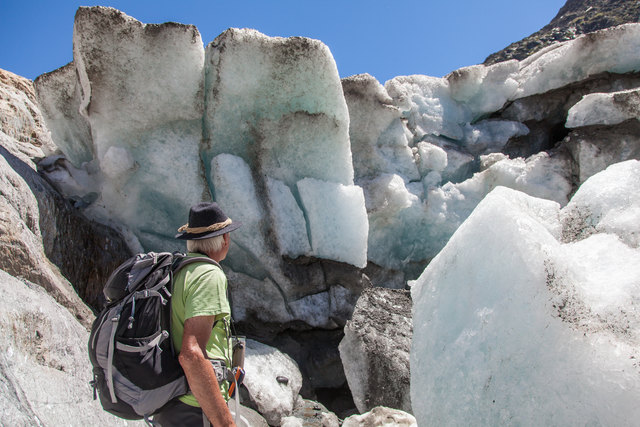 Der neue Gletscherlehrpfad im Kaunertal gibt Einblick in die spannende Welt der Gletscher. | Foto: Breonix/Chris Walch