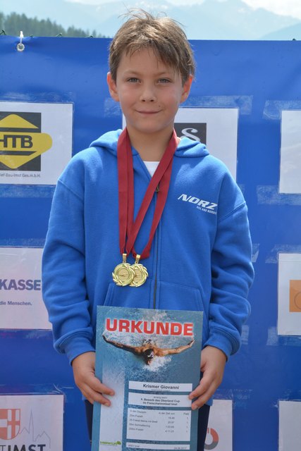 Giovanni Krismer vom SK Leutasch zählte zu den herausragendsten Schwimmern des Wettbewerbs.