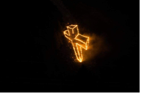 3D Kreuz in Perspektive